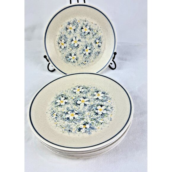 Vintage Lenox Temperware 6  Dewdrops Pattern 8" Salad Side Plates - Picture 1 of 5